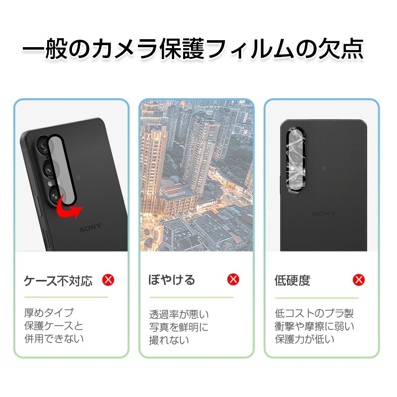 Xperia 1 VII カメラ保護フィルム ...の詳細画像3