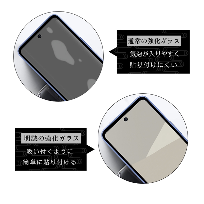明誠 【2枚セット】AQUOS wish5 強化ガラスフィルム SH-52F docomo