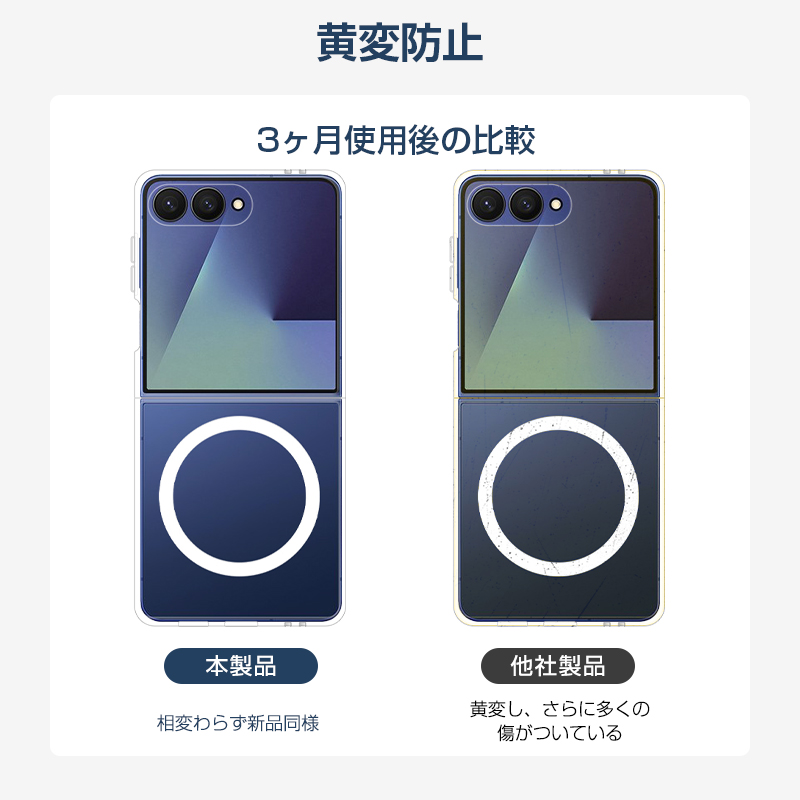 明誠 Galaxy Z Flip7 ハイブリッドケース 保護ケース SC-55F docomo