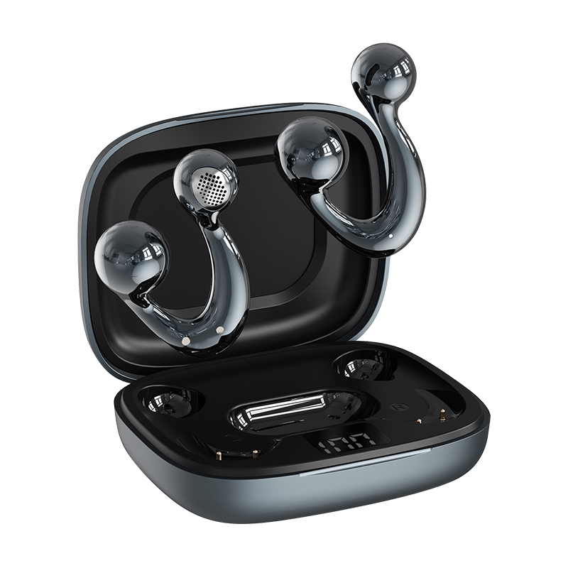 明誠 イヤリング型ワイヤレスイヤホン Bluetooth6.1 空気伝導 耳を塞が