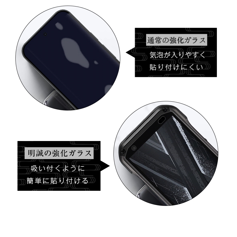 明誠 【2枚セット】TORQUE G07 強化ガラスフィルム KYG06 au ガラス