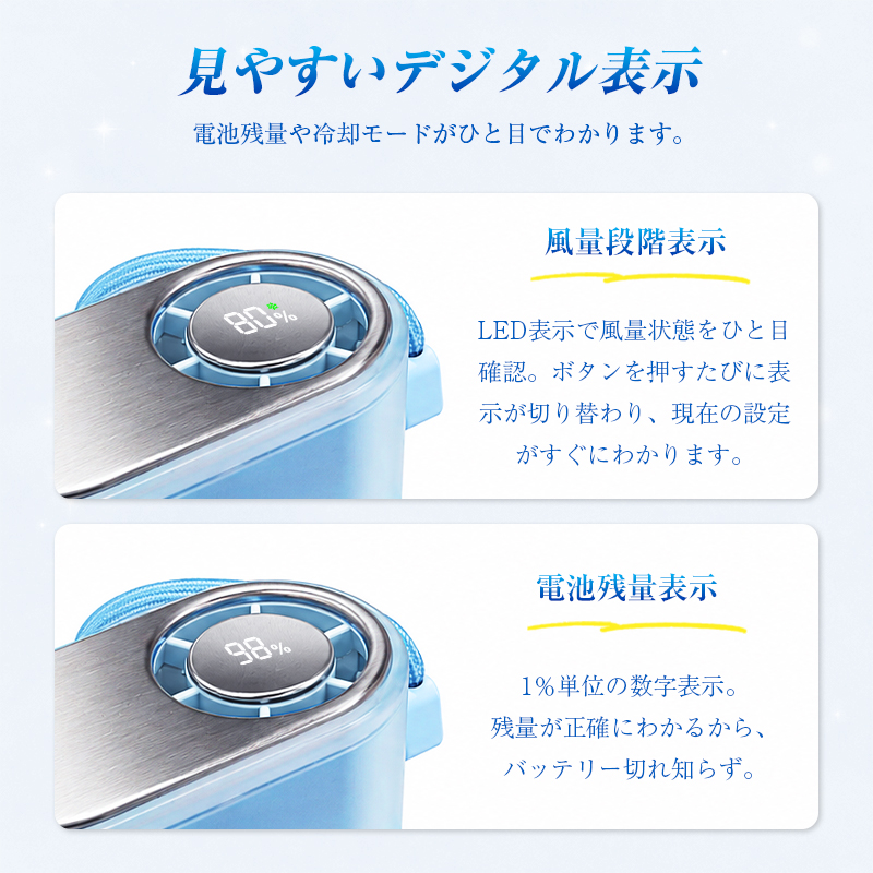 【クーポン割引で4,980円】扇風機 ハンディファン 冷却プレート搭載 クリップファン 4WAY 多機能 5段階風量 ターボファン 軽量【PL保険加入済み製品・安心】 | 明誠 | 20