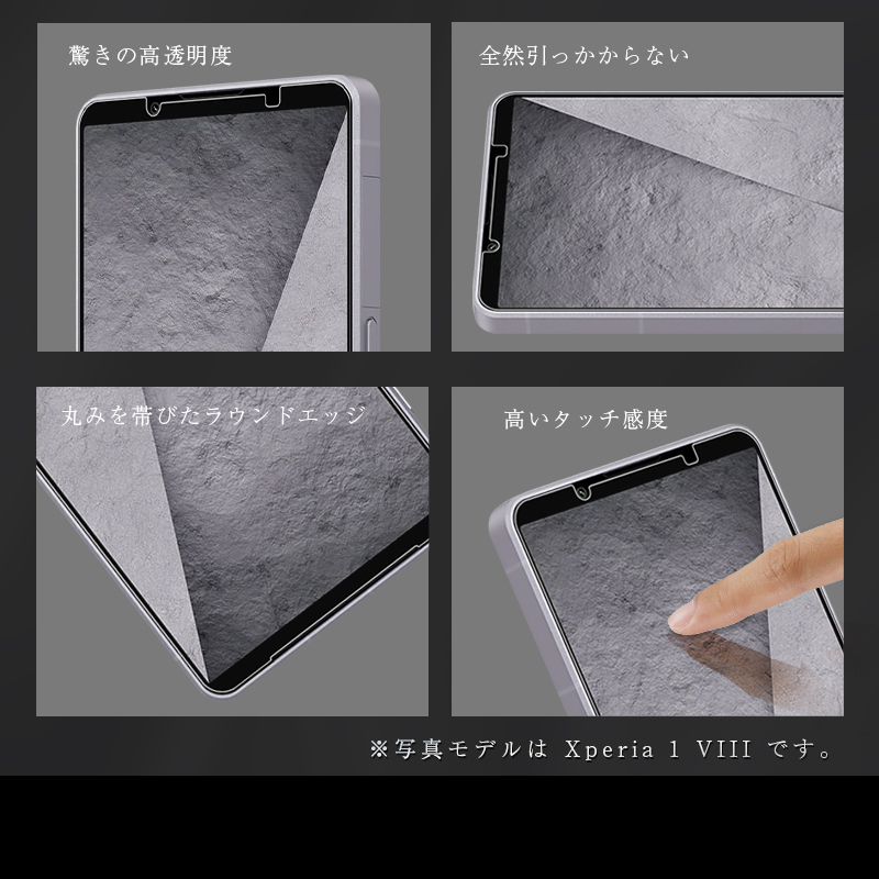 明誠 【2枚セット】Xperia 1 VIII 強化ガラスフィルム SO-51G docomo