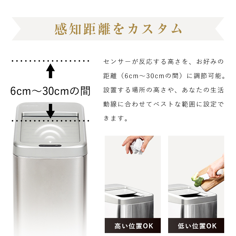 【Smartowner】センサーゴミ箱 スライ...の詳細画像4