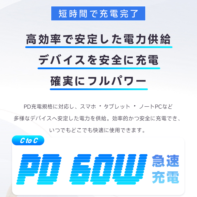 USB Type-C充電ケーブル 長さ0.25/0.5/1/1.5m 高速充電 iPhone17 Air 16Pro 15Plus 14Promax 13mini 12 11 XS Max XR X データ転送 Android【PL保険済み安心】 関連画像4