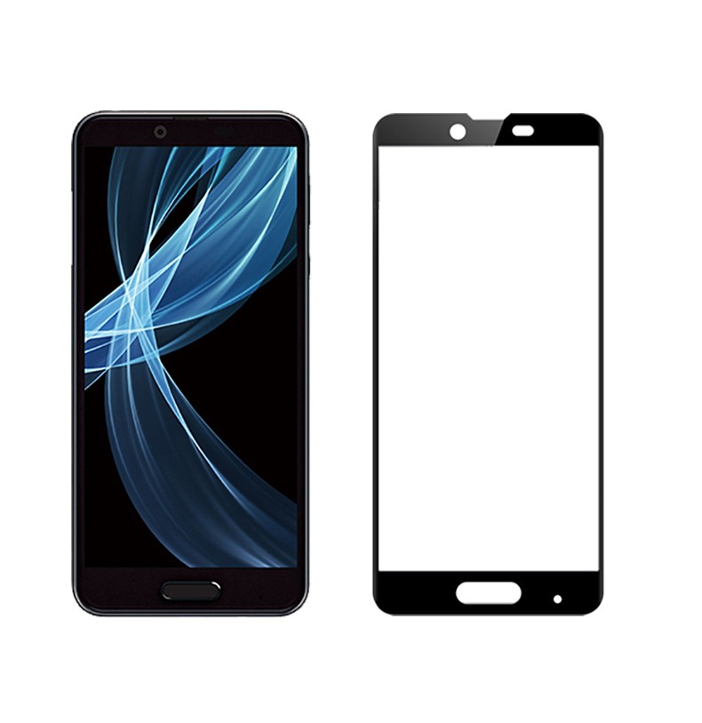 【2枚セット】Android One X4 3D全面保護ガラスフィルム AQUOS Sense Plus SH-m07 曲面 強化ガラス保護フィルム Android One X4 剛柔ガラス ソフトフレーム｜meiseishop｜03