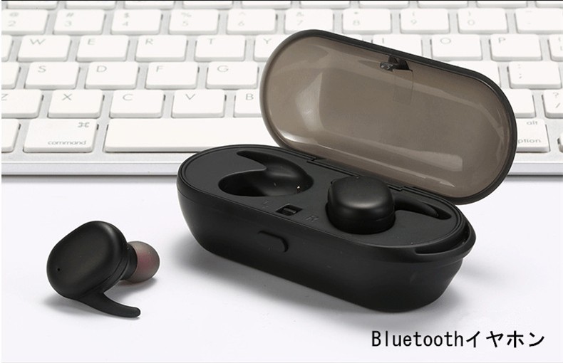 ワイヤレスイヤホン Bluetooth5.0 HIFI高音質 ブルートゥースイヤホン 充電式収納ケース 左右分離型 片耳 両耳とも対応 進化タイプ IPX7完全防水 防汗防滴｜meiseishop｜02