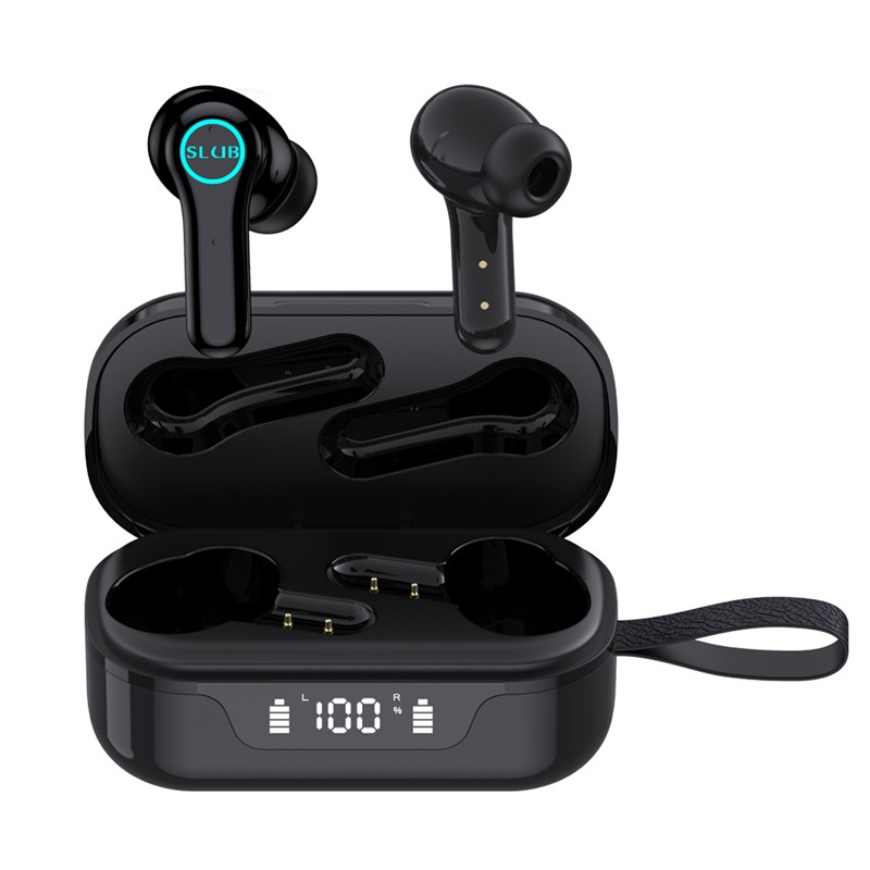 ワイヤレスイヤホン Bluetooth5.1 ヘッドセット バージョンアップ 防水 Type-C 充電ケース付き HIFI高音質 クリア 電池残量表示 片耳/両耳通用 耳にフィット｜meiseishop｜02