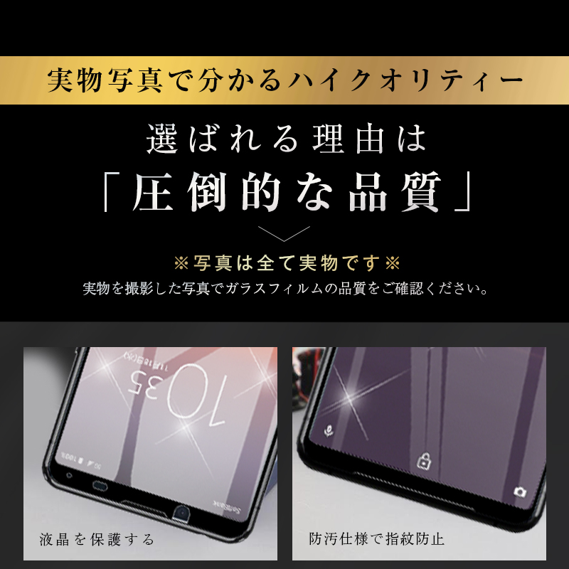 2枚セット】Xperia 5 II SOG02 / SO-52A / A002SO 強化ガラスフィルム 