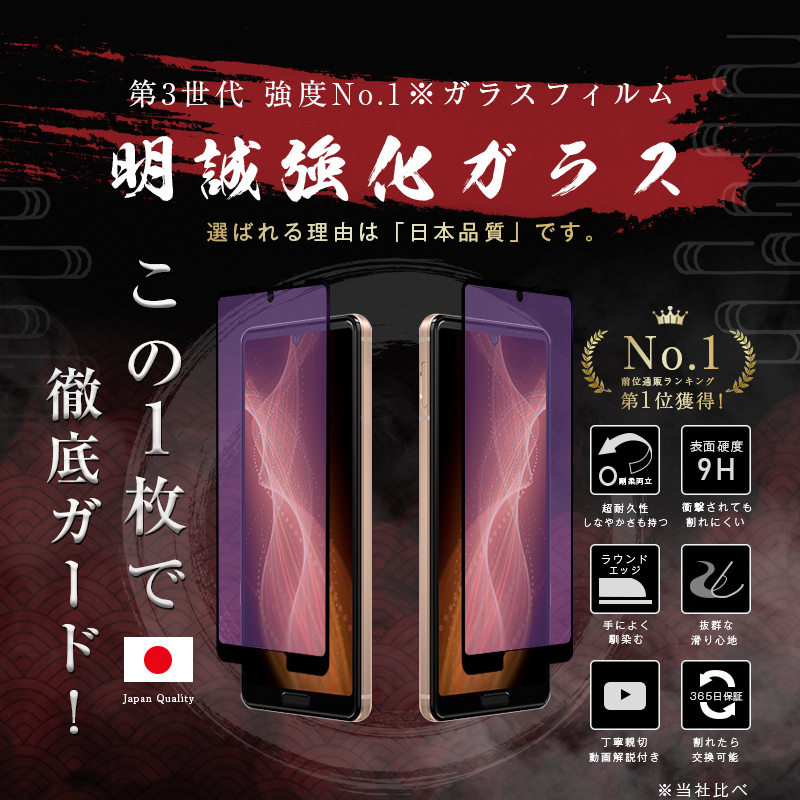 ヤマダモール | 【2枚セット】AQUOS Sense5Gブルーライトカット 強力