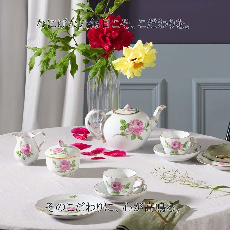 マイセン 小物入れ ボックス 約7×9.5cm 「マイセンのバラ (ピンク