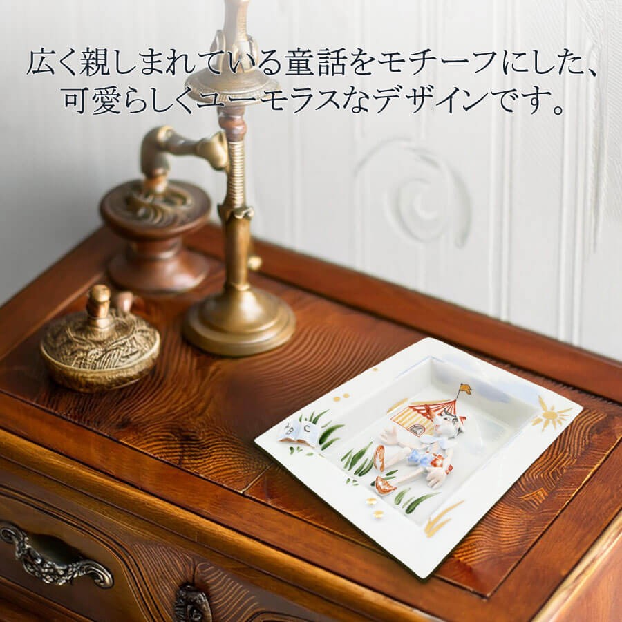 マイセン 壁掛け 約16×14cm メルヘンプラーク「ピノキオ」 贈り物 高級