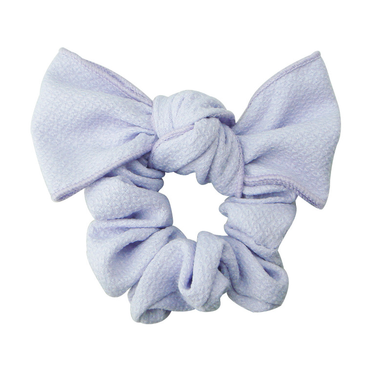 シュシュ モノカラーリボンシュシュ 無地 りぼん シンプル 白