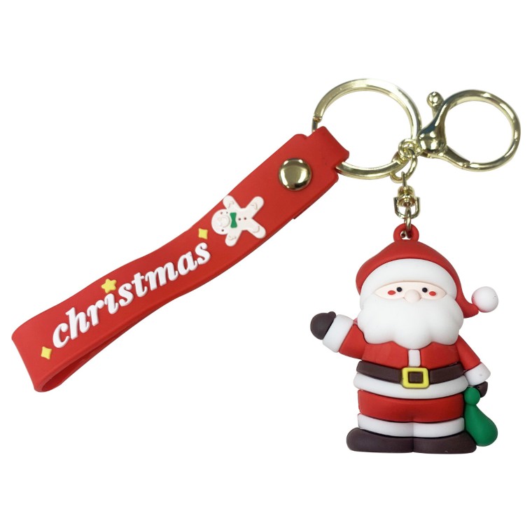 キーホルダー サンタクロース 雪だるま ストラップ アクセサリー