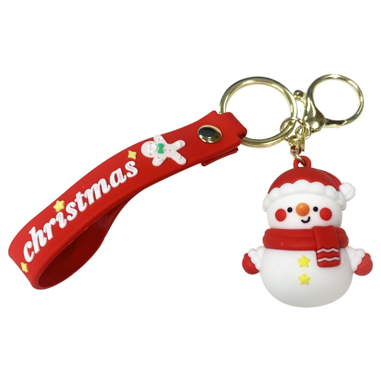 キーホルダー サンタクロース 雪だるま ストラップ アクセサリー