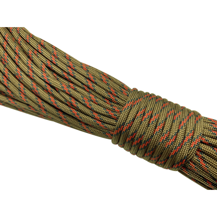 ロープ パラコード 限定カラー 1m単位の販売 4mm 7芯 渋色アルミ自在