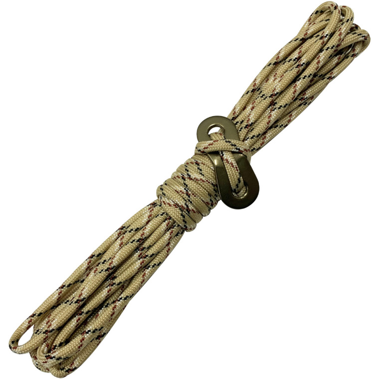 ロープ ガイロープ 限定カラー 径4mm 長さ4m 1本 耐荷重250kg パラコード 7芯 渋色アルミ自在金具 テントロープ タープロープ ガイライン | ブランド登録なし | 04