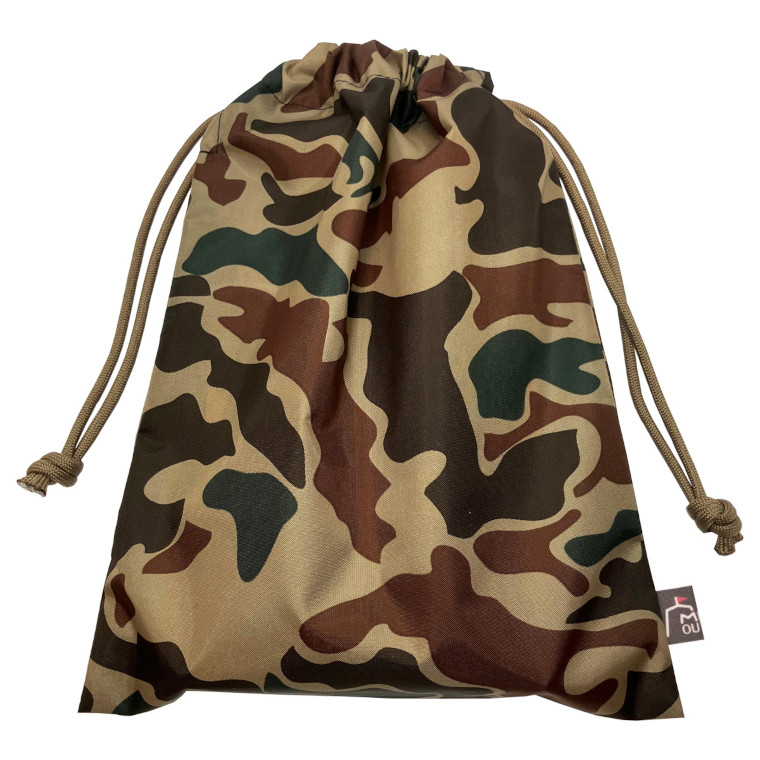 収納ポーチ カモフラ 撥水 収納袋 巾着袋 迷彩柄 : メロウストア