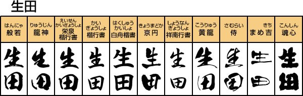 表札看板 人気漢字フォント 縦書きシミュレーション い で始まる苗字 メロディーデザイン 通販 Yahoo ショッピング