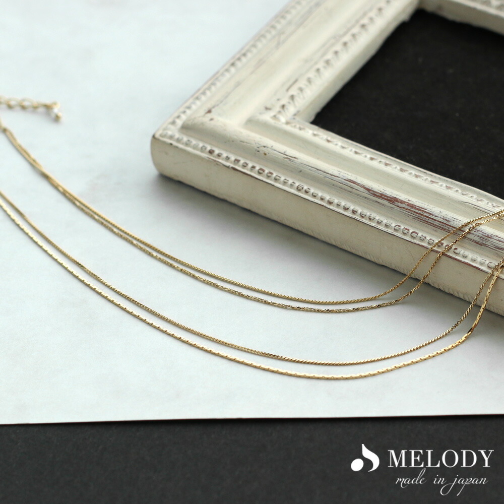 Melody Accessory アンクレット 日本製 K18GP チェーン