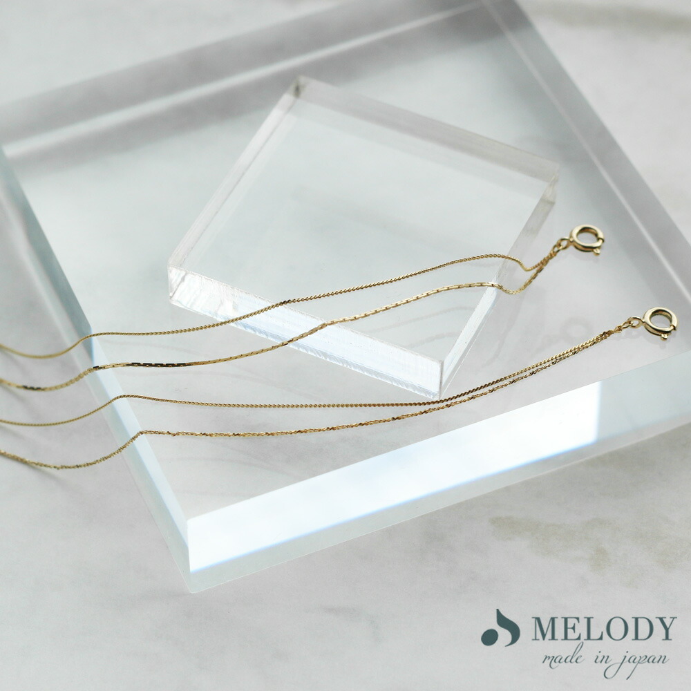 Melody Accessory アンクレット 日本製 K18GP チェーン