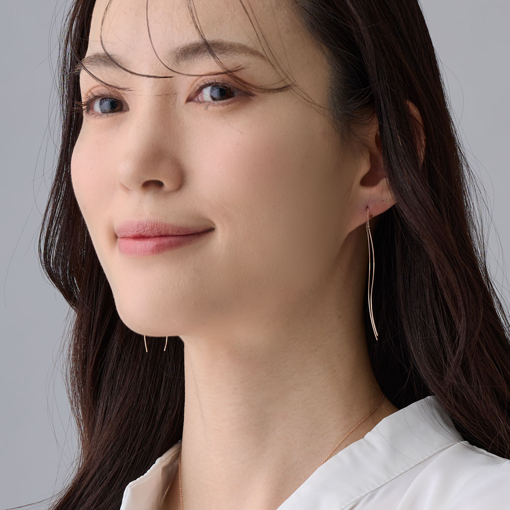 Melody Accessory（メロディーアクセサリー） ピアス アメリカンピアス チェーン 1ペア 日本製 揺れる K18GP 金属アレルギー対応  プレゼント ブランド おしゃれ 大人 : 日本製 MELODY ACCESSORY - 通販 - Yahoo!ショッピング