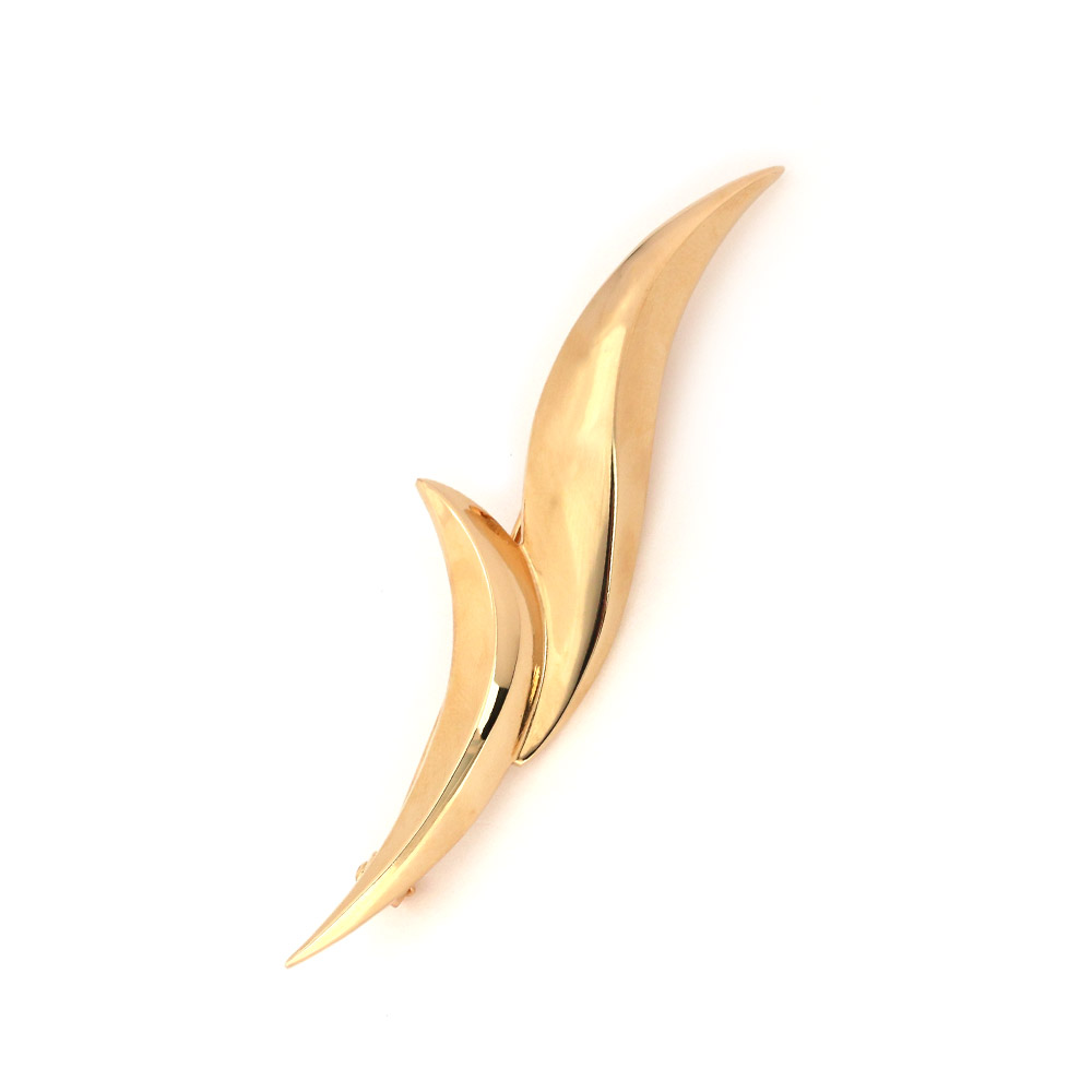 Melody Accessory（メロディーアクセサリー） ブローチ 日本製 K18GP