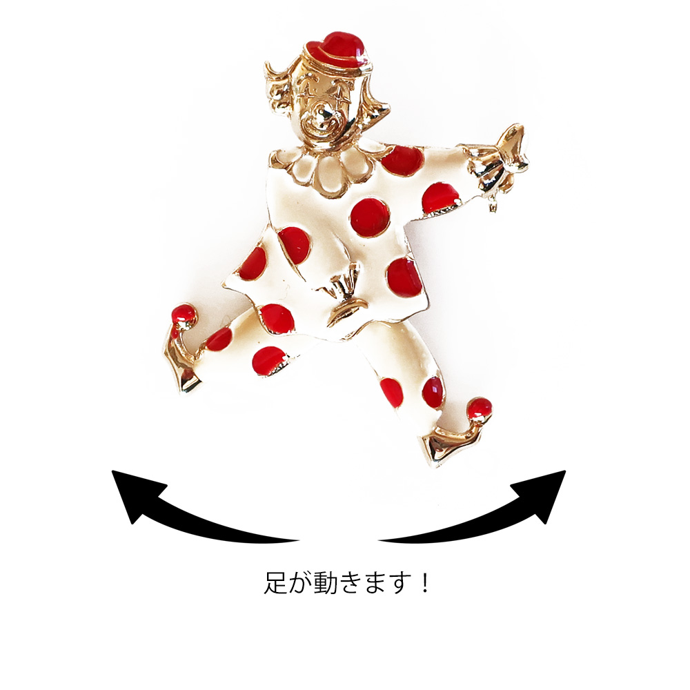 ビンテージ ピンブローチ 美品 18金 ピエロ 揺れるモチーフ K18 ビンテージ ピンブローチ 美品 18金 ピエロ 揺れるモチーフ K18 楽天