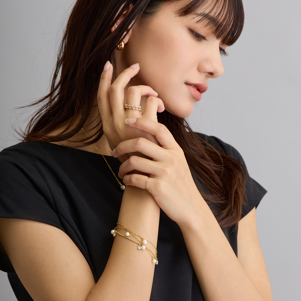 Melody Accessory（メロディーアクセサリー） ブレスレット 3連 日本製 