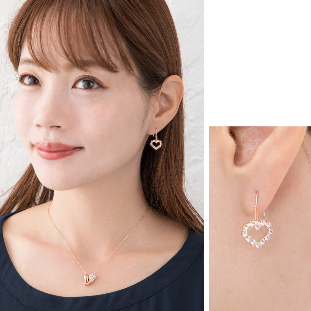 Melody Accessory ピアス 日本製 引っ掛ける タイプ K18GP