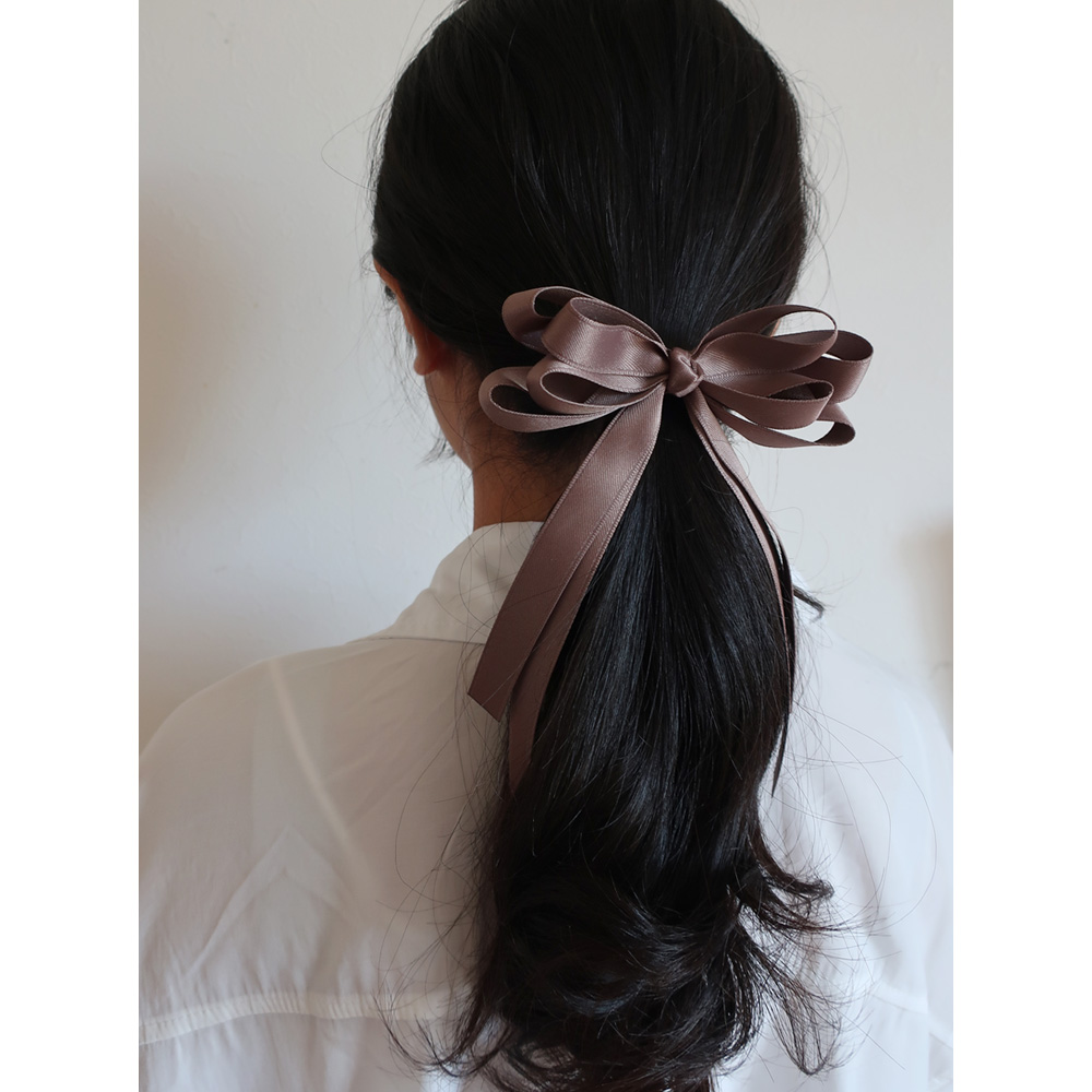 お値下げ中　美品　acca ポニー　ヘアアクセサリー リボン型 黒 ポニーフック リボン ヘアポニー ヘアフック レディース ヘア