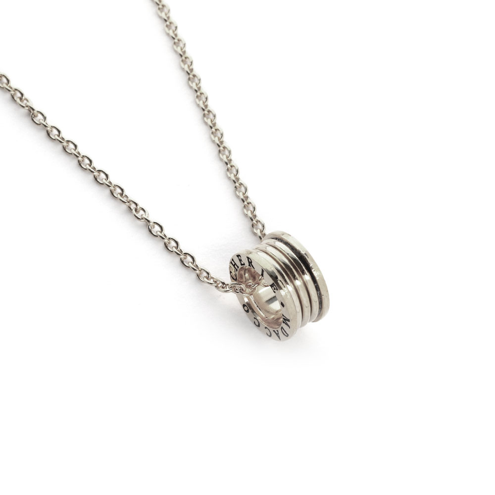 Melody Accessory ネックレス K18GP メッセージ リング モチーフ