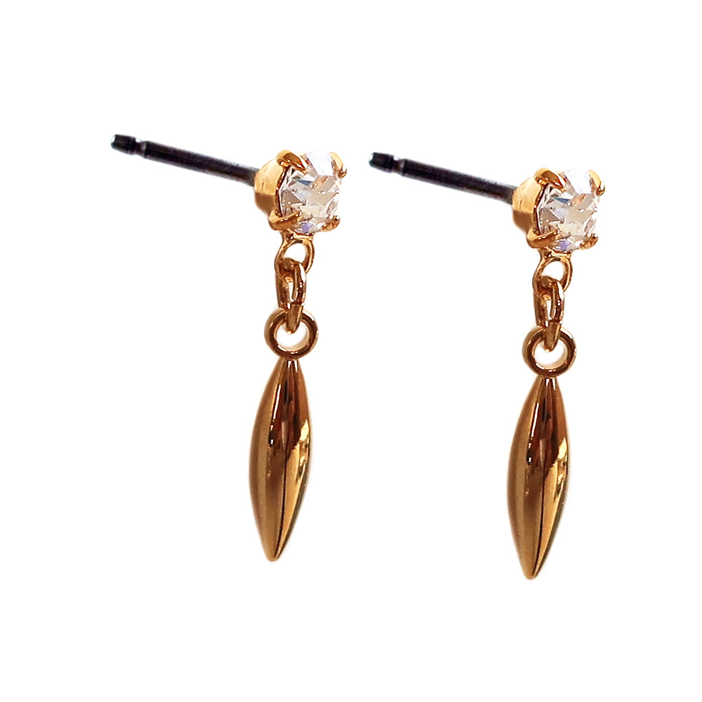 【新品未使用】janji tokyo 「Rose」ピアス　Sサイズ　赤西 janji ストーンピアス カラフル 赤西