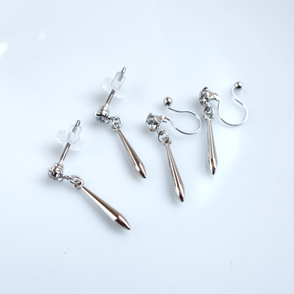 Melody Accessory イヤリング ピアス ノンホール 日本製 チタン