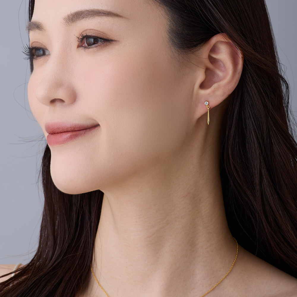【激希少当店のみ】Moissanite 100ファセットピアス イヤリング可能 Melody Accessory 20%OFF クーポンセール イヤリング 日本製