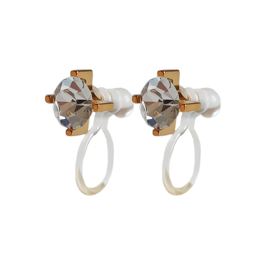 イヤリング様 WHITE SAPPHIRE HOOK PIERCED EARRINGS(2JP1110)K10 ピアス ギフト