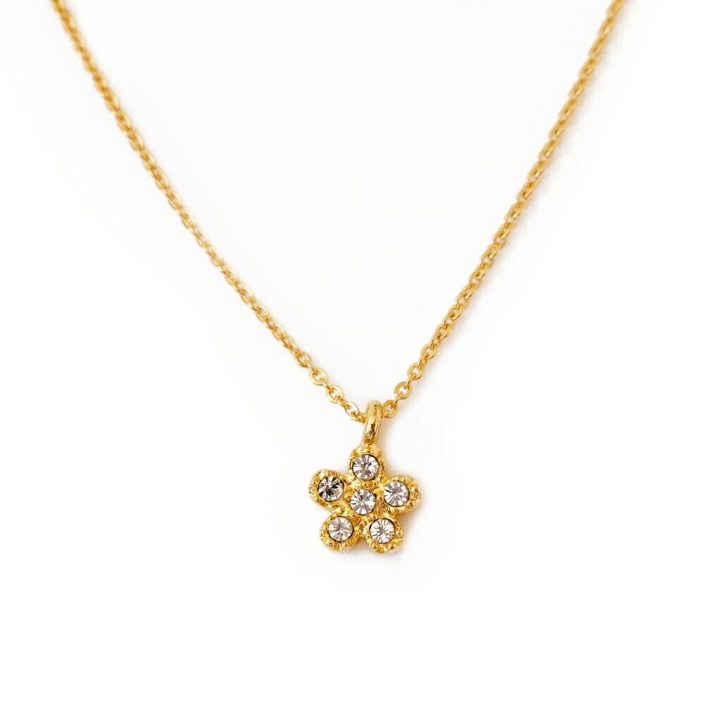 Melody Accessory ネックレス 日本製 お花 はな K18GP フラワー