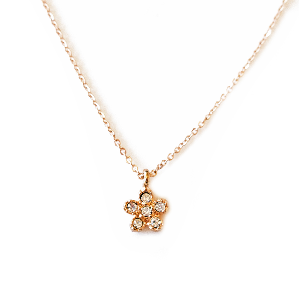 Melody Accessory ネックレス 日本製 お花 はな K18GP フラワー