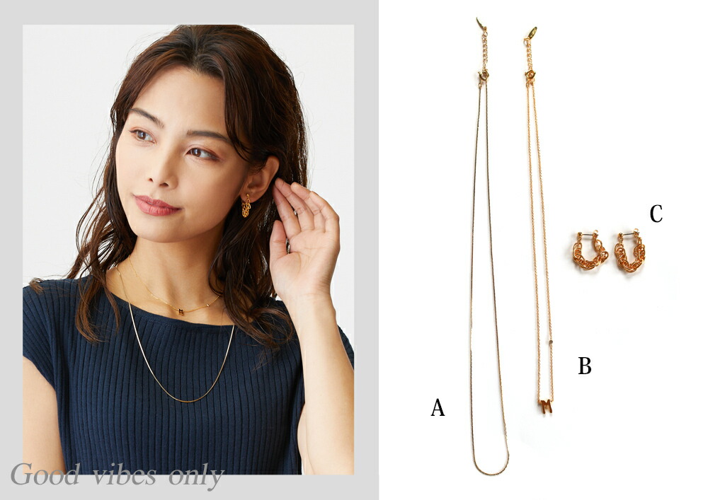 Melody Accessory ネックレス チェーンのみ 日本製 K18GP Melody Accessory ネックレス チェーンのみ 日本製 K18GP