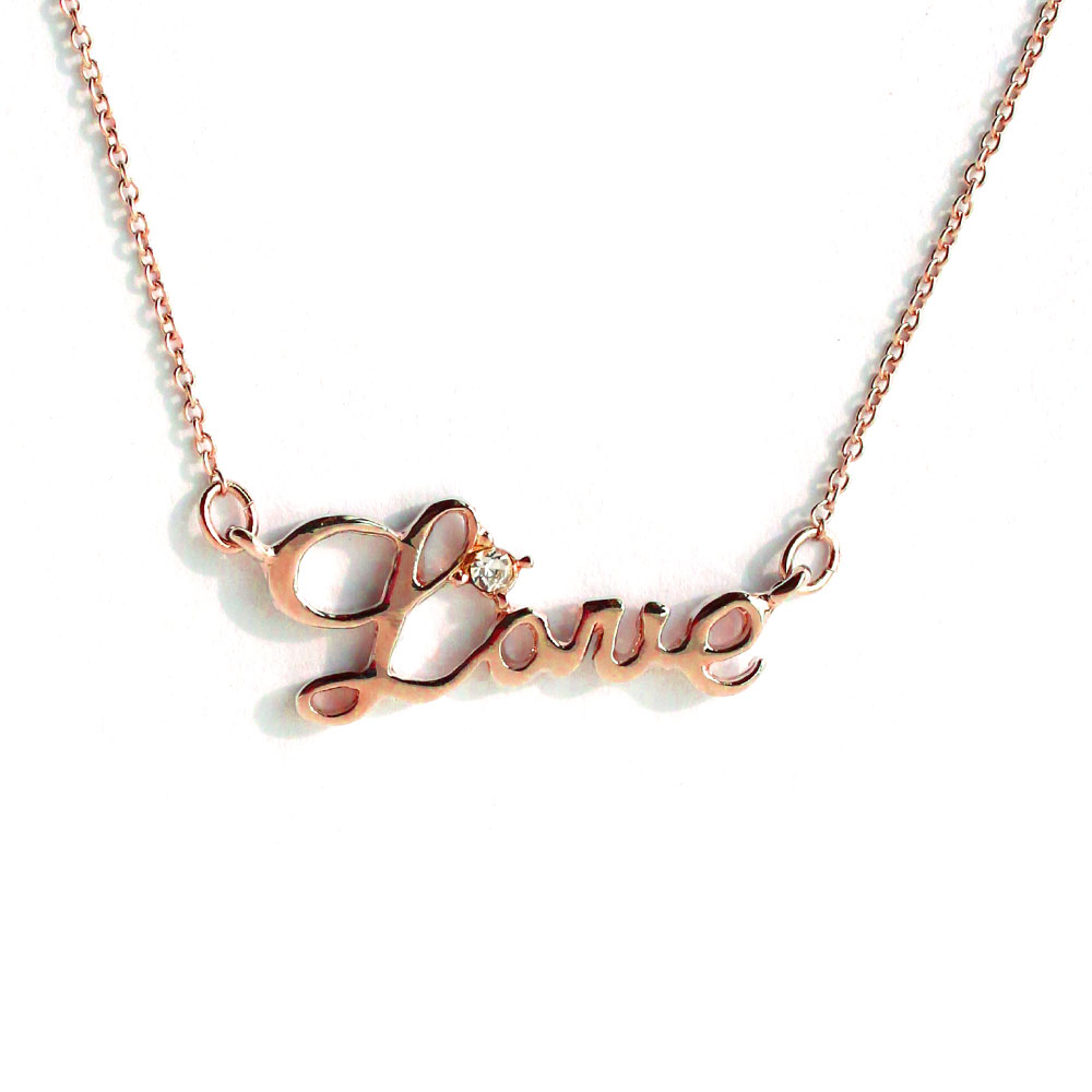 Melody Accessory（メロディーアクセサリー） ネックレス LOVE 英字