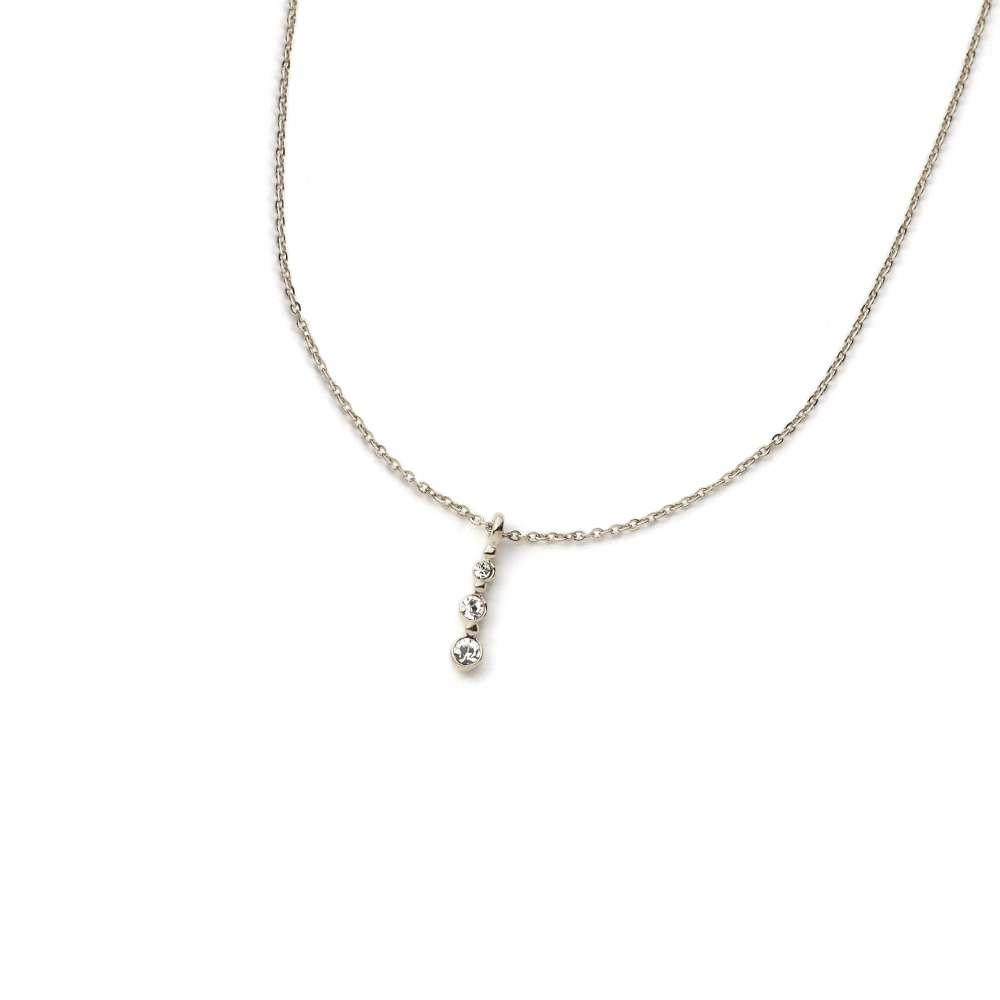 Melody Accessory ネックレス 日本製 K18GP 小粒 縦ライン