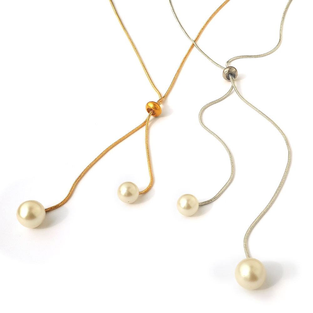 Melody Accessory ロング ネックレス 日本製 パール レディース