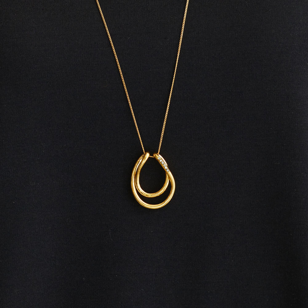 Melody Accessory ネックレス 日本製 U字 馬蹄 馬のてい鉄