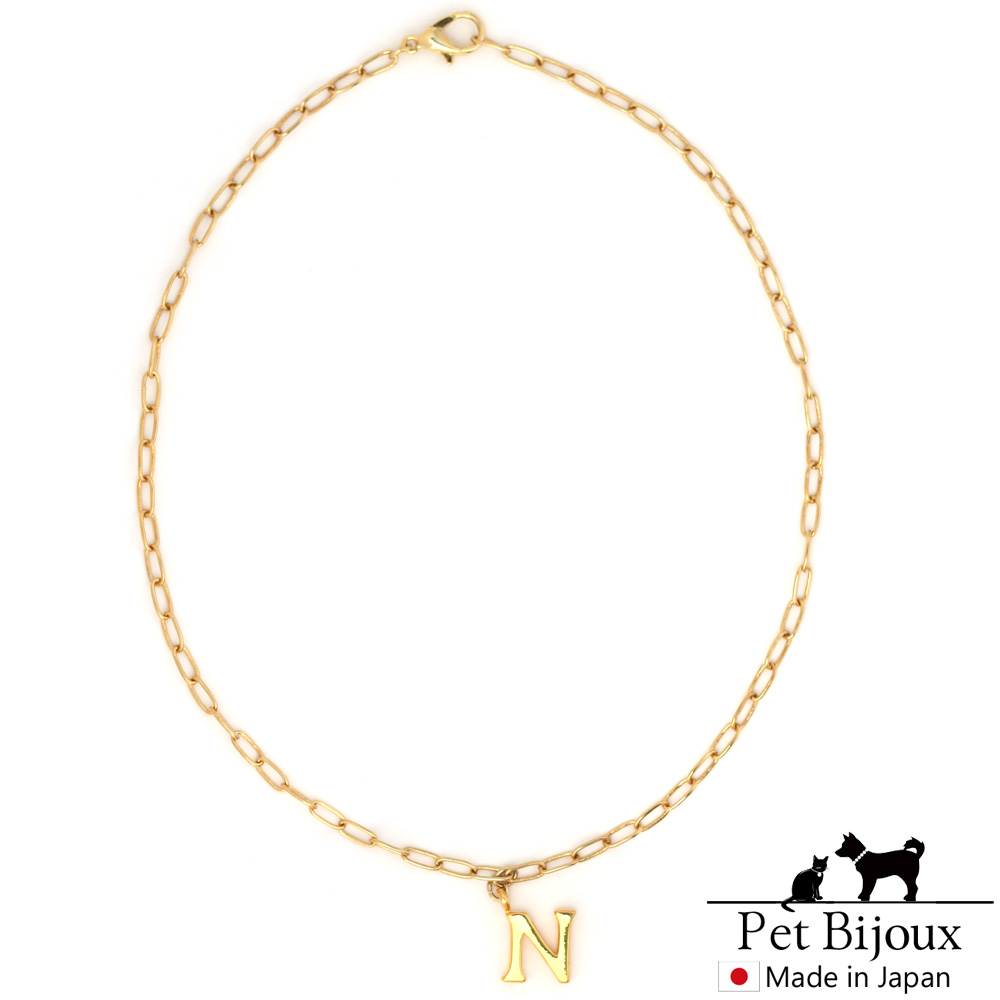 爆買 ペット アクセサリー ドッグ K18GP 犬用 ネックレス 首輪
