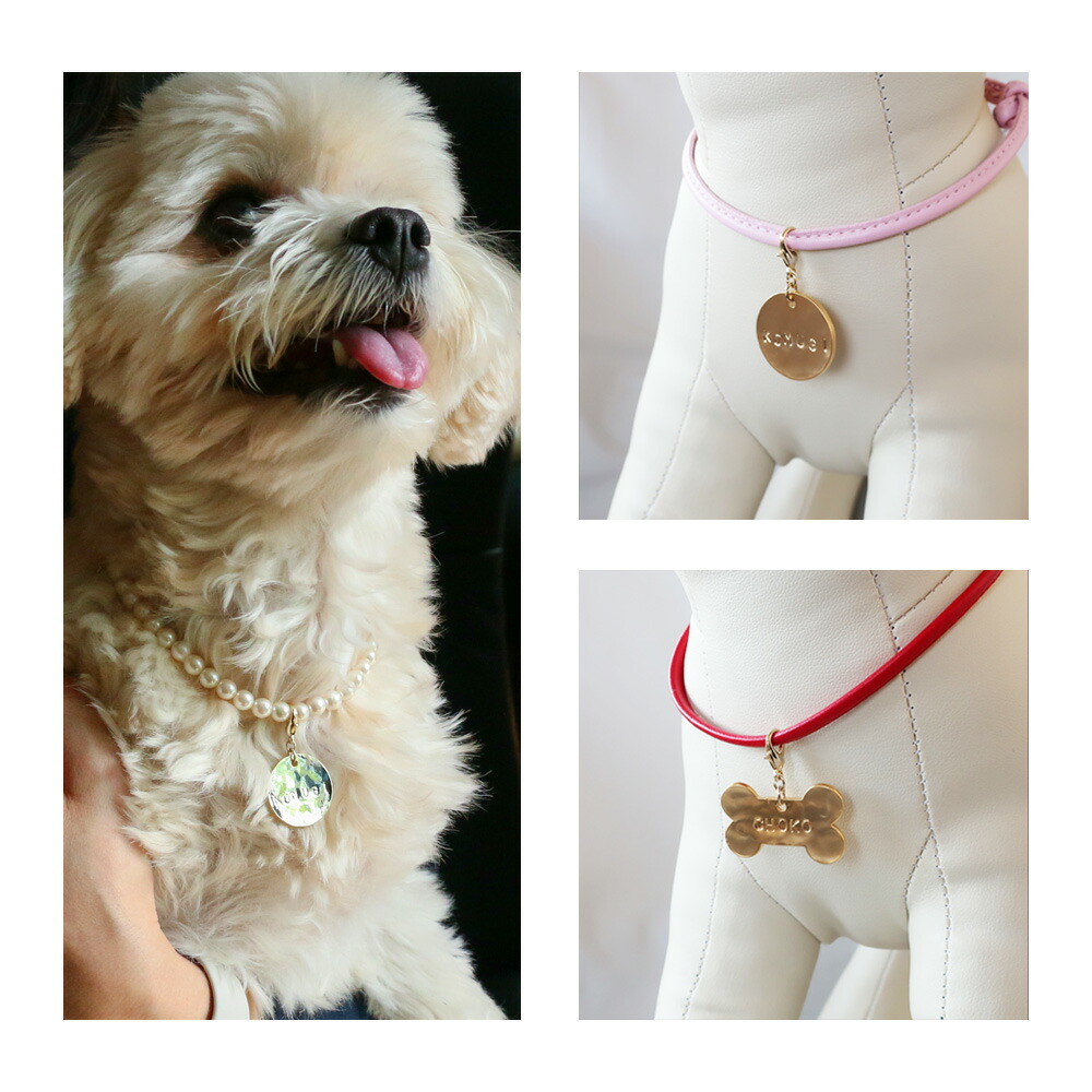 20％OFFクーポン 迷子札 ペット アクセサリー ドッグ K18GP 犬 猫