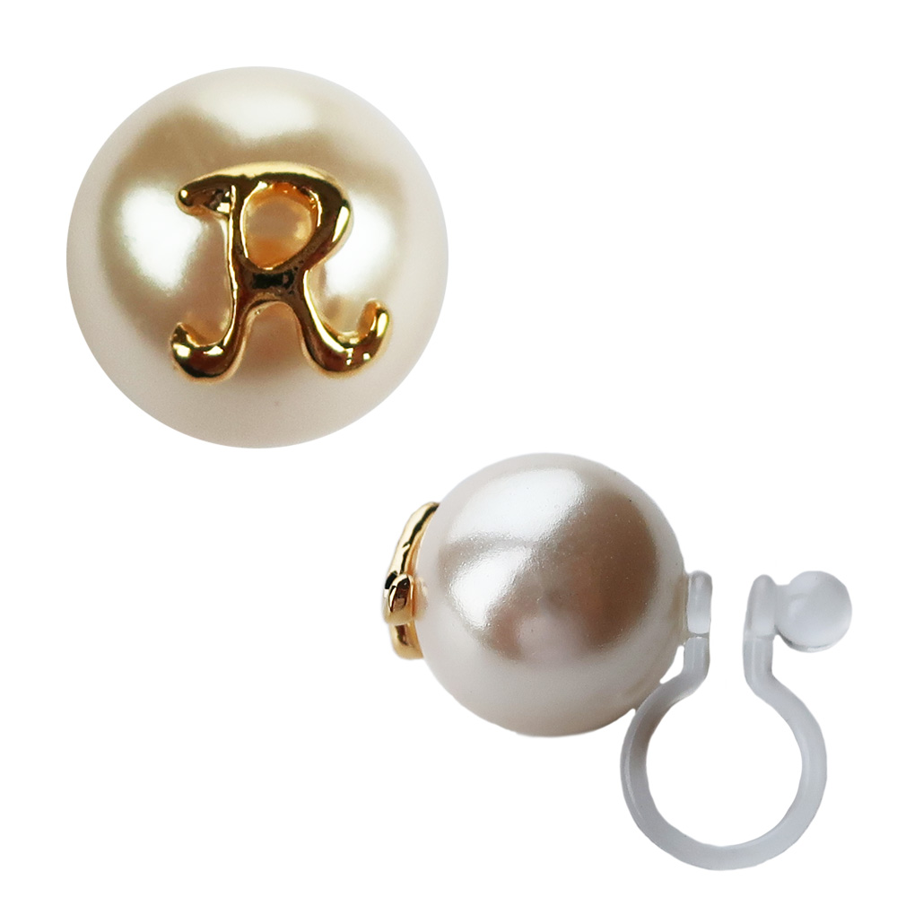 Melody Accessory イヤリング ピアス ノンホール イニシャル