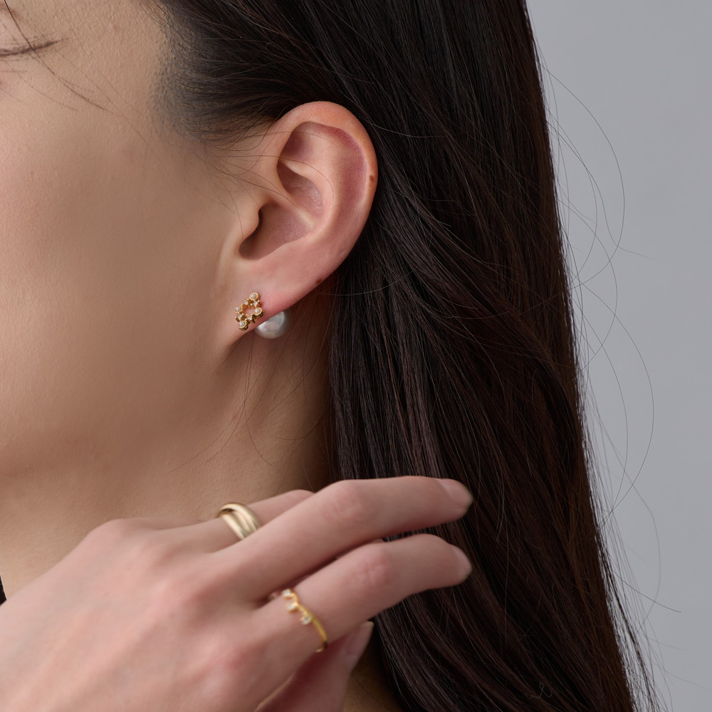 Melody Accessory ピアス ノンホール イヤリング アラベスク