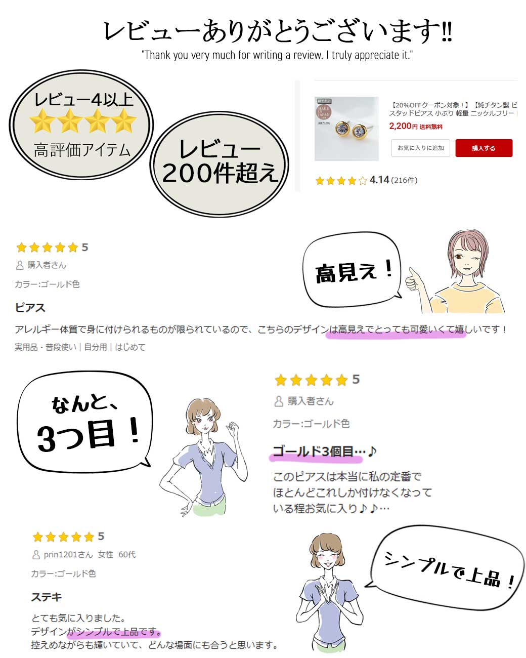 Melody Accessory（メロディーアクセサリー） ピアス 純チタン製 一粒