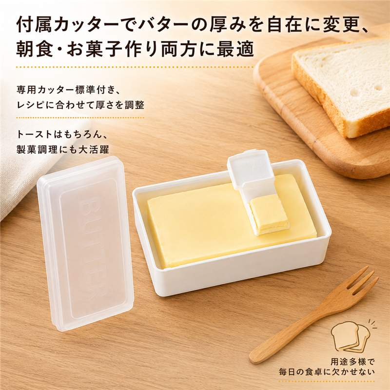 バターケース バターカッター バターカットケース カッター付き バター