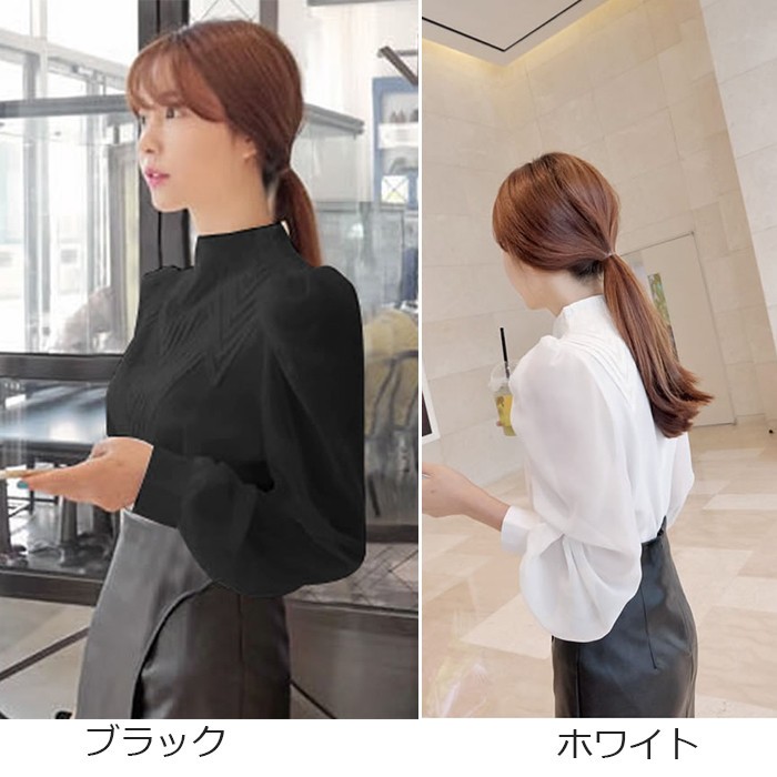トップス シフォンブラウス レディース 七分袖 ハイネック フレアスリーブ 無地 白 黒 フォーマル オフィス カジュアル 春夏秋 きれいめ おしゃれ 送料無料 楽天市場】トップス シフォンブラウス レディース 七分袖